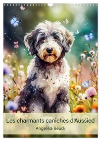 Les charmants caniches d'Aussied - Angelika Beuck (Calendrier mural 2026 DIN A3 horizontal), CALVENDO calendrier mensuel