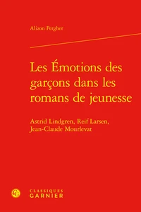 Les émotions des garçons dans les romans de jeunesse