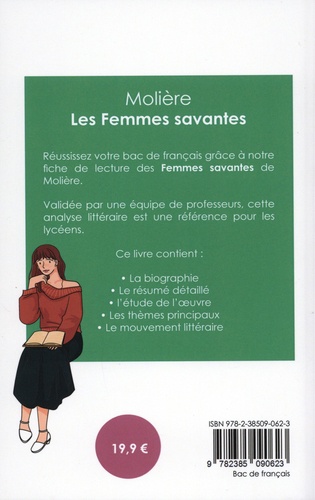 Les femmes savantes, fiche de lecture. Bac de français  Edition 2023