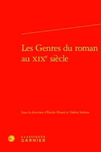 Les genres du roman au XIXe siècle