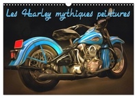 Sudpastel Sudpastel - CALVENDO Sportif  : Les Harley mythiques peintures (Calendrier mural 2024 DIN A3 vertical), CALVENDO calendrier mensuel - Série de 12 peintures d'une sélection des plus belles Harley-Davidson rétro..