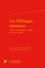 Les héritages littéraires dans la littérature française (XVIe-XXe siècle)