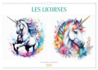 Les licornes (Calendrier mural 2026 DIN A3 vertical), CALVENDO calendrier mensuel