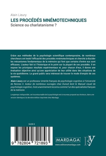 Les procédés mnémotechniques. Science ou charlatanisme ?