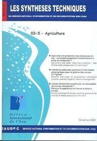  SNIDE - Les synthèses techniques SNIDE N° 3-5 : Agriculture.