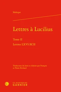 Lettres à Lucilius