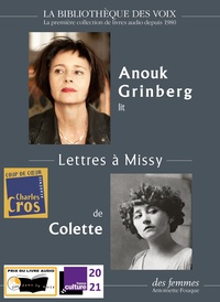  Colette - Lettres à Missy. 1 CD audio