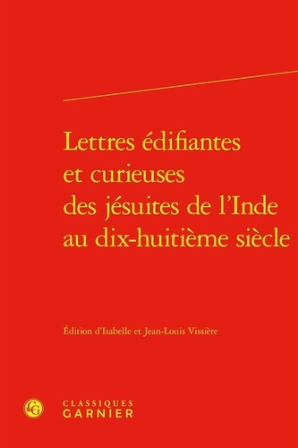 Lettres édifiantes et curieuses des jésuites de l'Inde au dix-huitième siècle