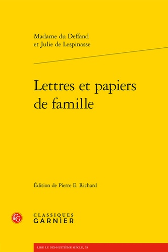 Lettres et papiers de famille