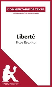 Marine Everard - Liberté de Paul Eluard - Commentaire de texte.