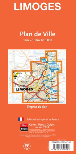Limoges. 1/13 000  Edition 2023