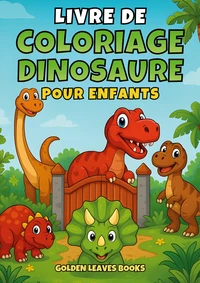 Livre de Coloriage Dinosaures pour Enfants