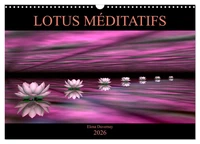 LOTUS MÉDITATIFS (Calendrier mural 2026 DIN A3 vertical), CALVENDO calendrier mensuel