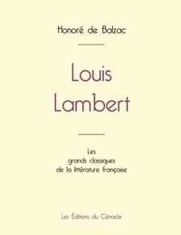 Honoré de Balzac - Louis Lambert de Balzac (édition grand format).