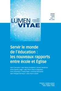 Servir le monde de l’éducation : les nouveaux rapports entre école et Eglise