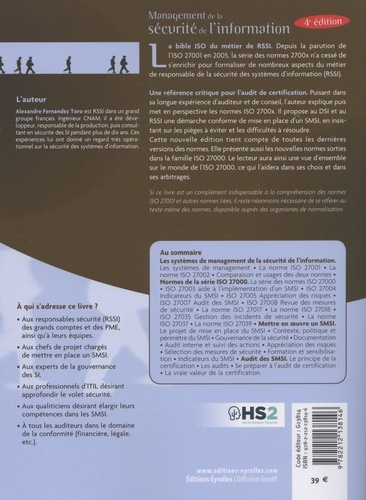 Management de la sécurité de l'information. Présentation générale de l'ISO 27001 et de ses normes associées 4e édition
