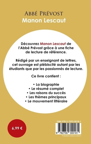 Manon Lescaut. Fiche de lecture