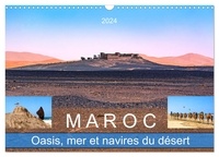 U-do U-do - CALVENDO Places  : Maroc - Oasis, mer et navires du désert (Calendrier mural 2024 DIN A3 vertical), CALVENDO calendrier mensuel - L'Afrique du Nord fascinante entre l'Atlantique et le Sahara.