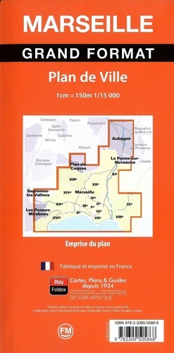 Marseille grand format - 1/15 000 de Blay-Foldex - Livre - Decitre