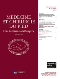 Médecine et chirurgie du pied N° 4 volume 33