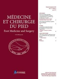 Médecine et chirurgie du pied Volume 34 N° 3, septembre 2018