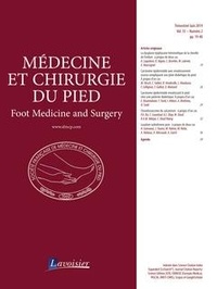 Didier Mainard - Médecine et chirurgie du pied Volume 35 N° 2, Juin 2019 : .