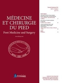 Didier Mainard - Médecine et chirurgie du pied Volume 38 N° 3, Septembre 2022 : .