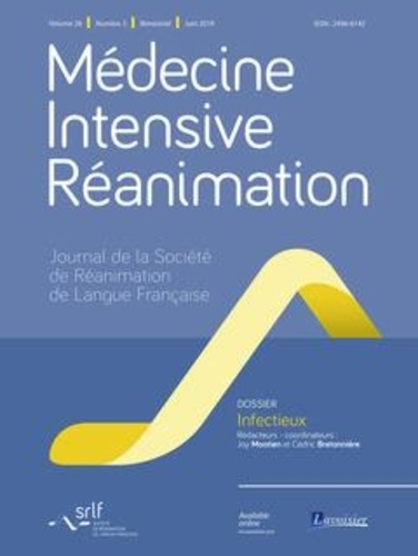  Mootien Joy - Médecine Intensive Réanimation Volume 28 N° 3, mia-juin 2019 : Infectieux.