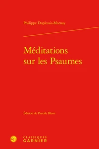Méditations sur les Psaumes