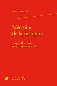 Mémoire de la mémoire
