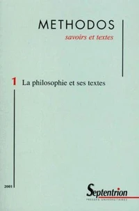 Methodos N° 1 / 2001 : La philosophie et ses textes