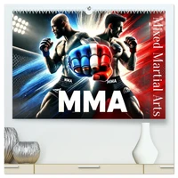 MMA - Mixed Martial Arts France  (Calendrier mural 2026 DIN A2 vertical) calendrier de bureau