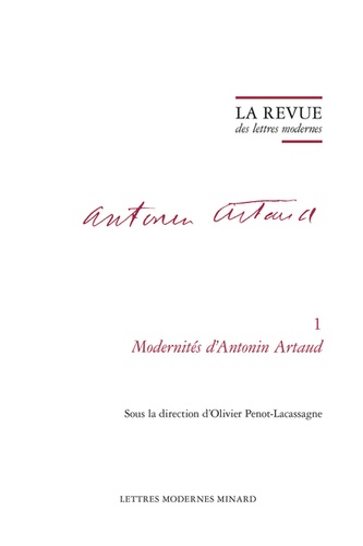 Modernités d'Antonin Artaud