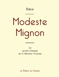 Modeste Mignon de Balzac (édition grand format)