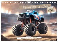 Monster trucks La confrontation ultime (Calendrier mural 2026 DIN A4 vertical), CALVENDO calendrier mensuel