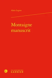 Montaigne manuscrit