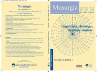 Musurgia Volume 23 N° 1-3/2016