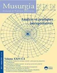 Musurgia Volume 24 N°1/2017