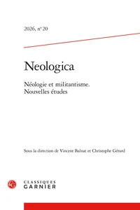 Neologica N° 20, 2026