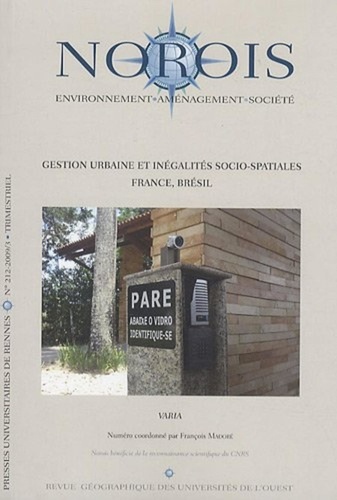 François Madoré et Fanny Vuaillat - Norois N° 212 : Gestion urbaine et inégalités socio spatiales.