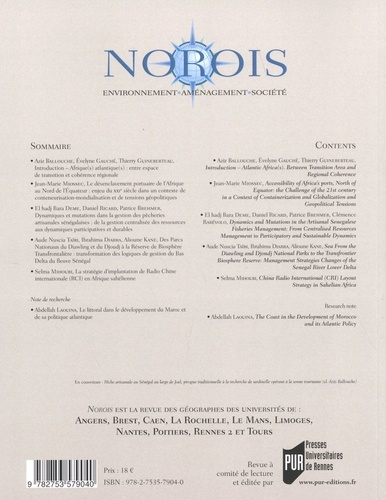 Norois N° 252-2019/3 Afrique(s) Atlantique(s). Entre espace de transition et cohérence régionale