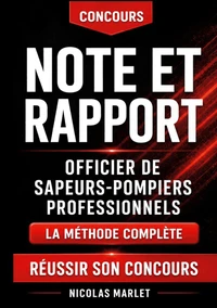 Note et rapport officier de sapeurs-pompiers professionnels