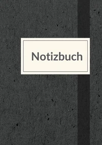 Notizbuch für die Arbeit - A5 liniert - 100 Seiten 90g/m² - Soft Cover anthrazit meliert - FSC Papier