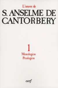 OEUVRE A DE CANTORBERY. Tome 1
