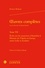 Oeuvres complètes. Tome 7, Ecrits sur les musiciens d'autrefois Volume 1, Histoire de l'Opéra en Europe avant Lully et Scarlatti