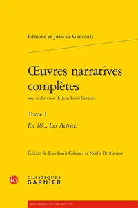 Oeuvres narratives complètes