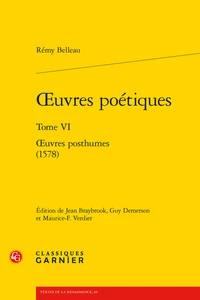 Oeuvres poétiques