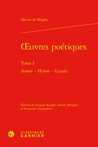 Oeuvres poétiques