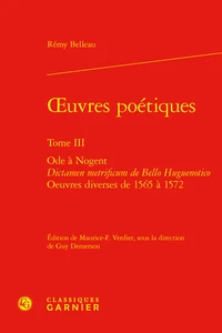 Oeuvres poétiques