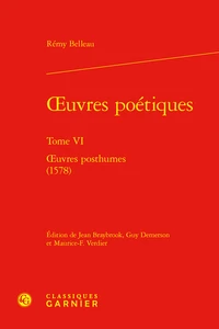 Oeuvres poétiques